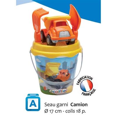 Garnished Bucket Decor Truck