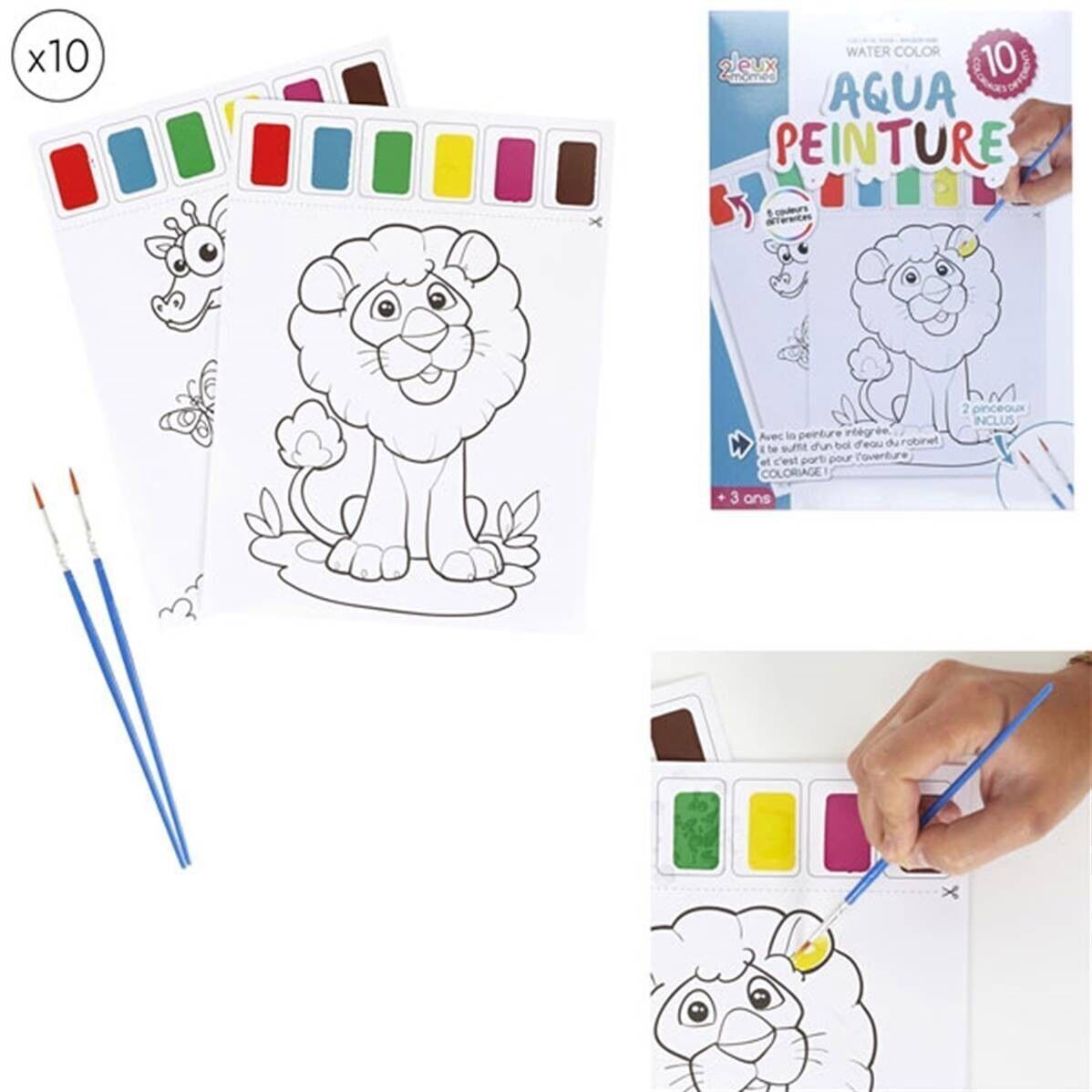 Foglio di pittura ad acqua x 10