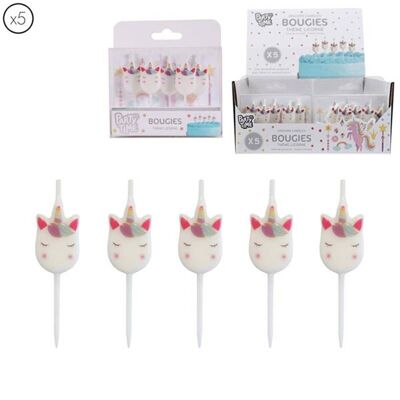 Unicorn Birthday Candle