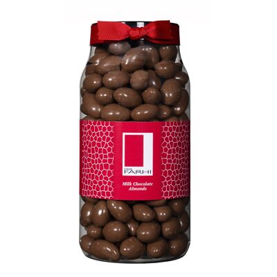Milk Chocolate Coated Almonds in a Gift Jar 770 g