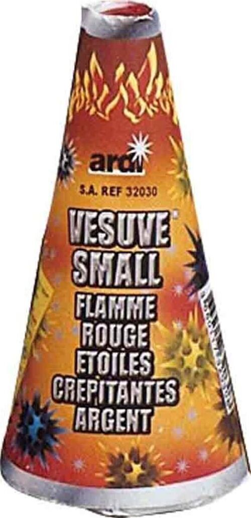Vesuve Small fl.rouge/etoiles crep.Boite de 4