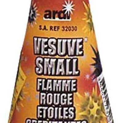 Vesuve Small fl.red/crep stars.Box of 4