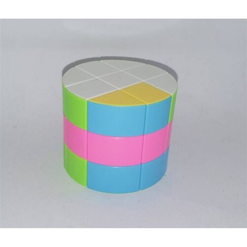 Boite Cube Cylindrique Couleur Pastel