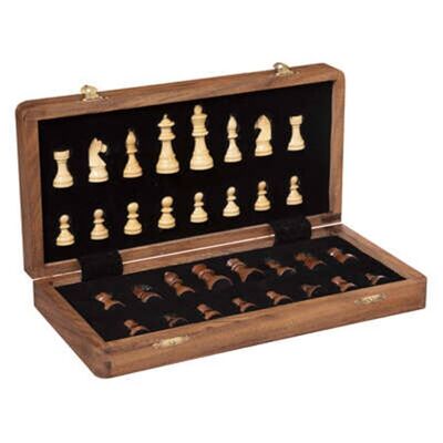 Gioco di scacchi in legno 30,5 x 30,5