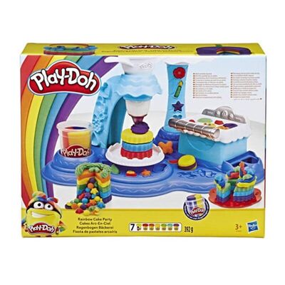 Regenbogen-Play-Doh-Kuchen
