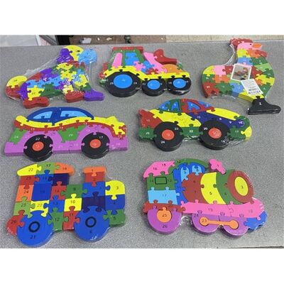 Wooden puzzles (assorted models)