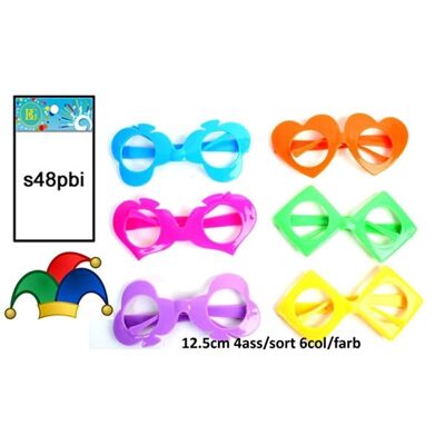 Sachet Lunettes Fun 4 Formes 12,5 Cm