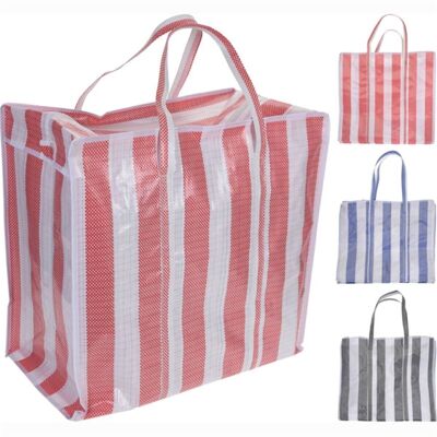 Jumbo Bag 3 Assorted Colors Striped