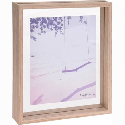 Double Glass Wooden Photo Frame 21 x 26.5 x 40 Cm