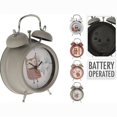 Children's Alarm Clock 11.8 x 5.7 x 17 Cm 4 Assorted