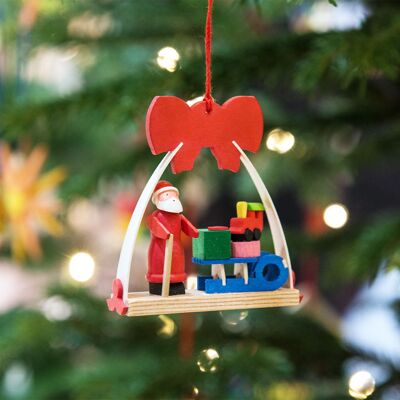 Noeud Père Noël comme décoration d'arbre -6 motifs différents-