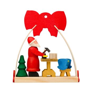 Noeud Père Noël comme décoration d'arbre -6 motifs différents- 6