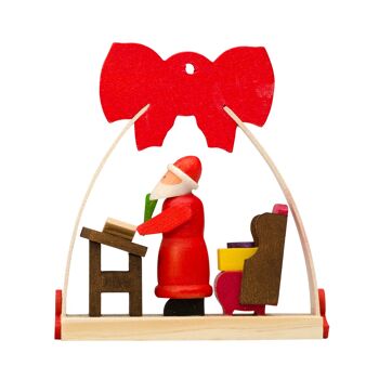 Noeud Père Noël comme décoration d'arbre -6 motifs différents- 10