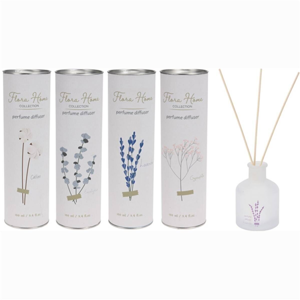 Diffusore Profumo 100 ml Vetro 6,7 x 9,8 x 8 Cm