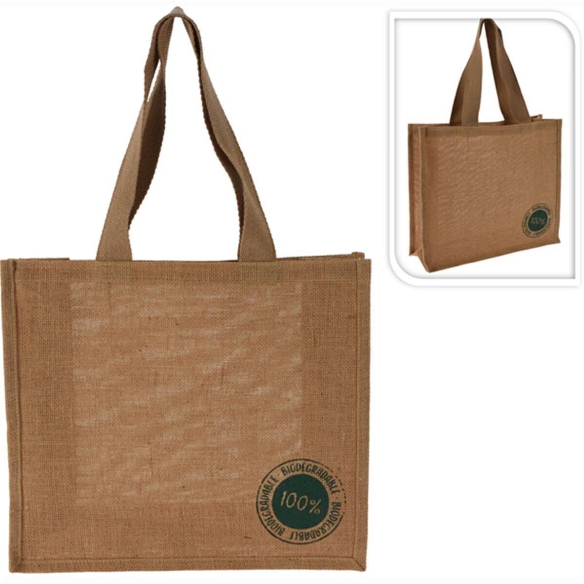 Borsa Jutte Naturale con Manici 40 x 15 x 35 Cm