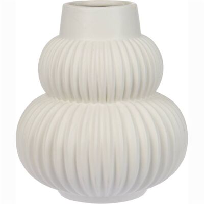 White Dolomite Vase 18 x 20 Cm