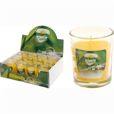Lemongrass Glass Candle 5 x 6.2 Cm