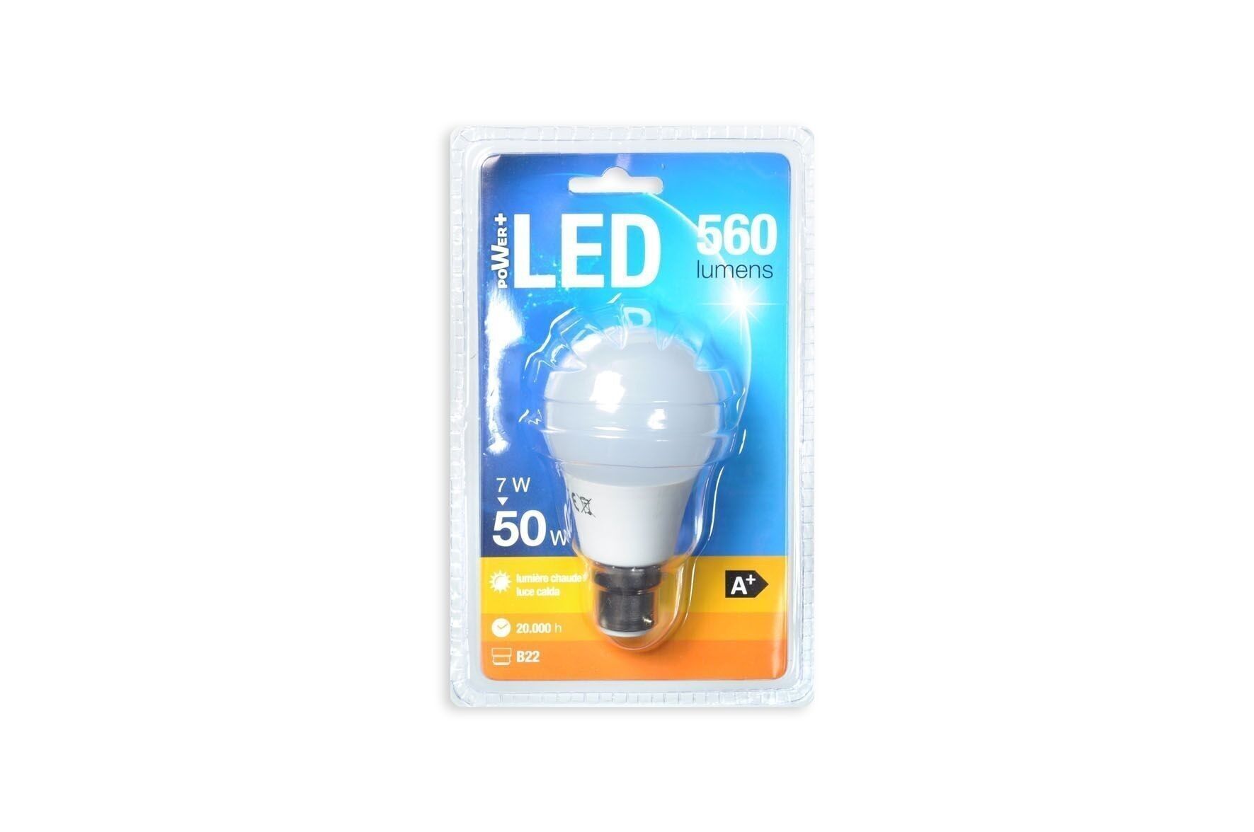 Lampadina LED B22 7W 3000K