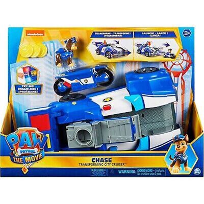 SPIN MASTER - Vehículo transformador Chase Paw Patrol