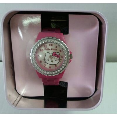 Reloj rosa con diamantes HELLO KITTY