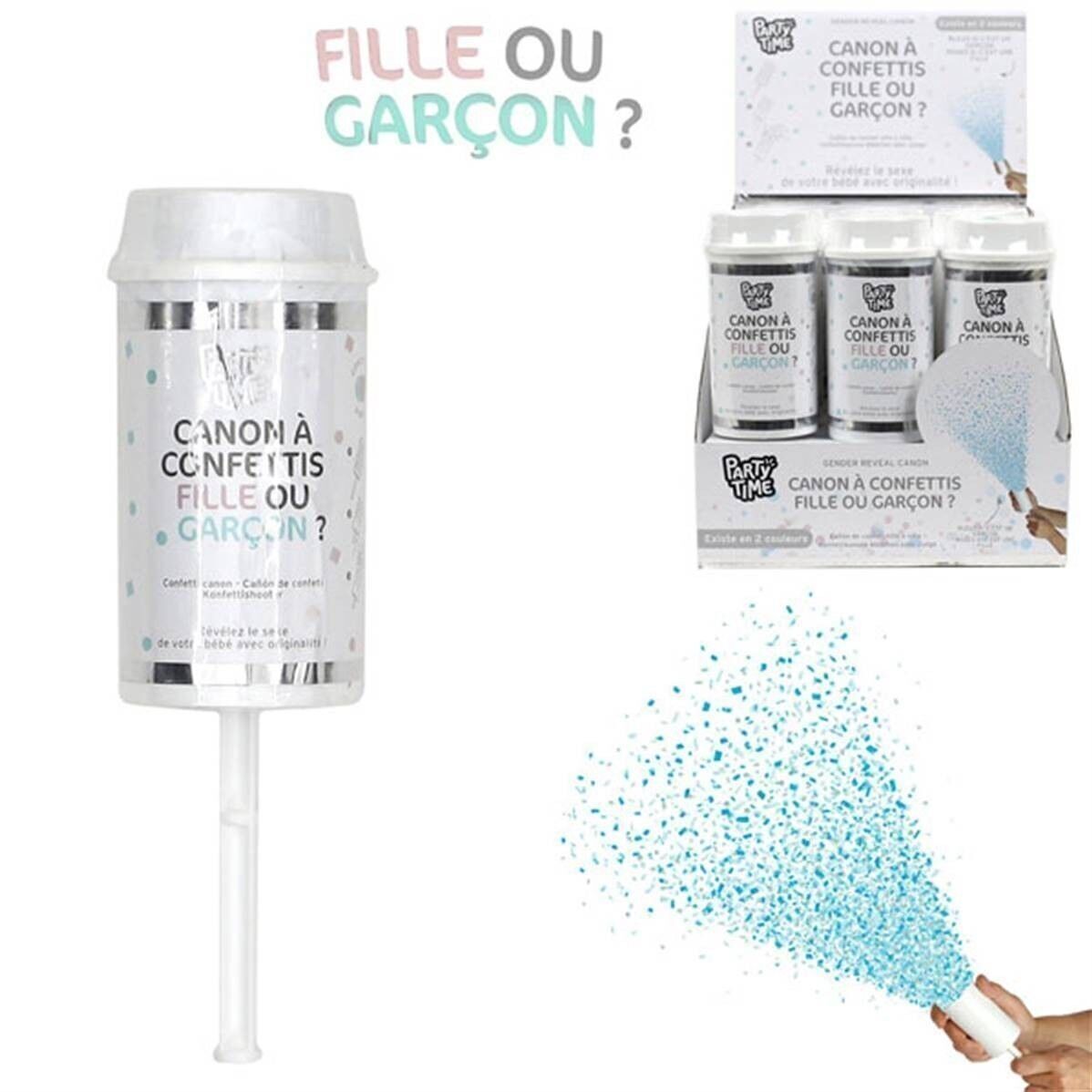 Cannone coriandoli ragazza o ragazzo