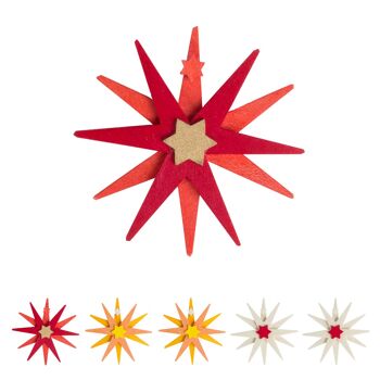 Étoiles de Noël comme décorations d'arbre -3 couleurs différentes- 2