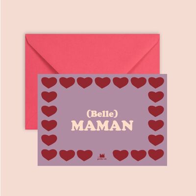 Muttertagskarte – (Belle) Maman