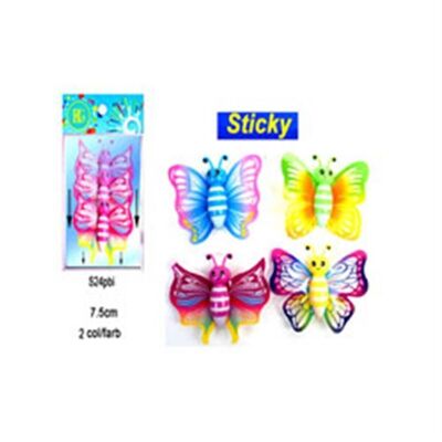 Sticky Butterfly 7.5cm (por 24)