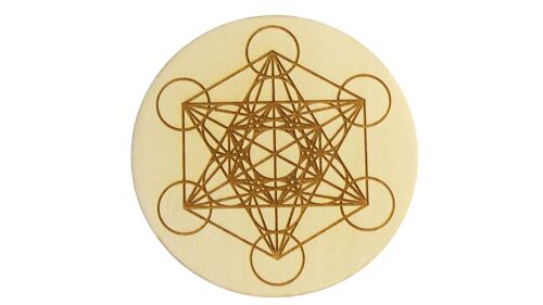 Metatron en bois gravée de 5 à 30cm selon modèles