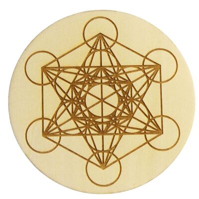 Metatron in wood engraved from 5 to 30cm depending on the model