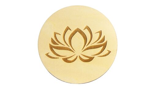 Fleur de lotus en bois gravée de 5 à 30cm selon modèles