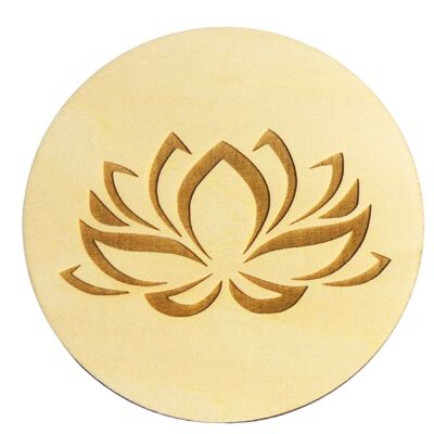Gravierte Lotusblume aus Holz von 5 bis 30 cm, je nach Modell