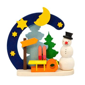 Bonhomme de neige arche comme décoration d'arbre -6 motifs différents- 5