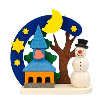Bonhomme de neige arche comme décoration d'arbre -6 motifs différents- 6