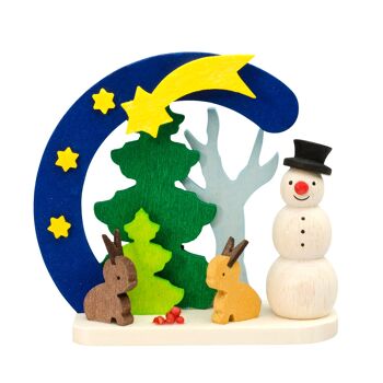 Bonhomme de neige arche comme décoration d'arbre -6 motifs différents- 8
