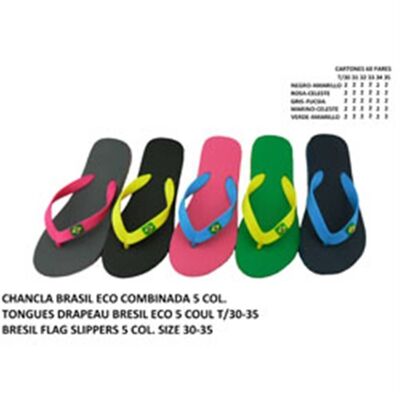 Chanclas Combinadas Infantil "Brasil" (30-35)