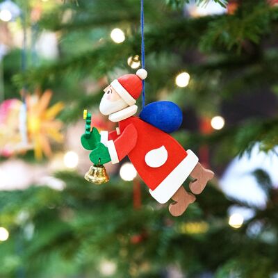 Papá Noel como decoración de árbol