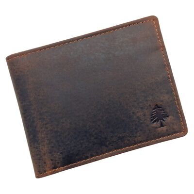 Uwe card wallet with coin compartment leather wallet Rfid protection
