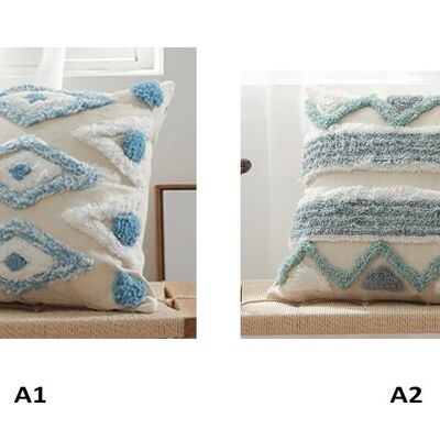 Decorative boho pillow in 2 designs. Dimensions: 45x45cm Filling is included. SSD-022A
