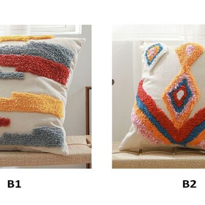 Decorative boho pillow in 2 designs. Dimensions: 45x45cm Filling is included. SSD-022B