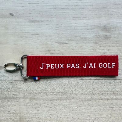 Key ring, I can't I have golf