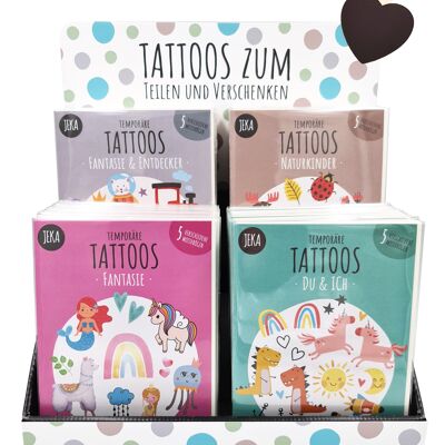 Small counter display children's tattoos (40 pieces)