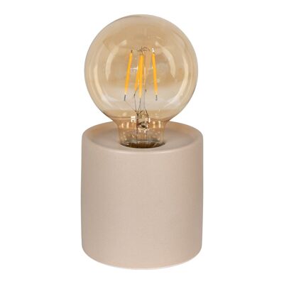 Lampe LED Ebdon - Lampe LED, céramique/verre, sable