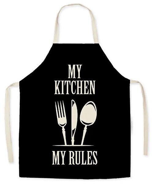 Kitchen apron "MY KITCHEN MY RULES". MB-030-702