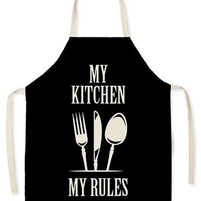 Tablier de cuisine "MA CUISINE MES RÈGLES". MB-030-702