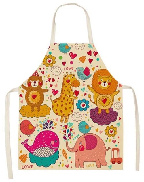 Children's cooking or painting apron "ANIMALS". MB-029-703