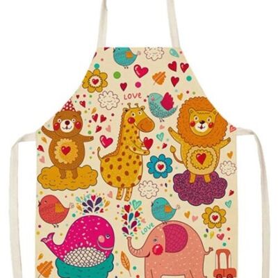 Tablier de cuisine ou de peinture pour enfants "ANIMAUX". MB-029-703