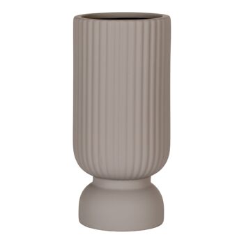Vase - Vase en céramique, gris, Ø12x25,5 cm 1