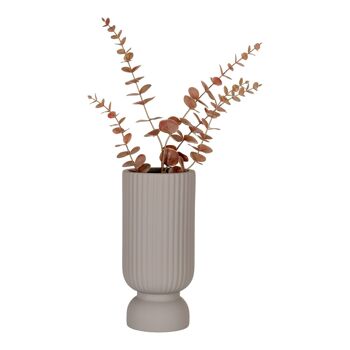Vase - Vase en céramique, gris, Ø12x25,5 cm 3