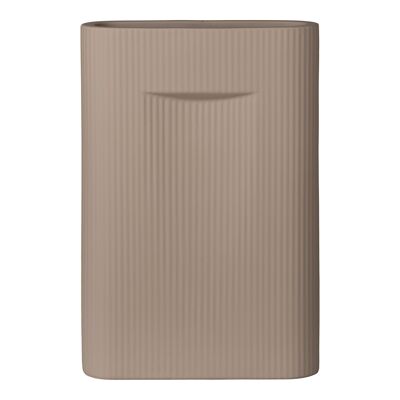 Vaso - Vaso in ceramica, marrone, 24x8,5x35,5 cm